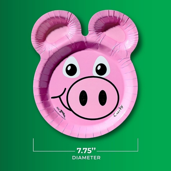 HEFTY ZOO PALS 20 PACK COATED PAPER PARTY PLATES - 2023 ANIMAL ASSORTMENT NEW - Picture 2 of 3